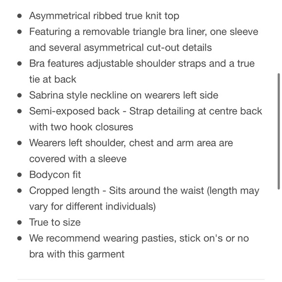 NWOT I.AM.GIA GENIVIEVE TOP - black - Picture 6 of 6